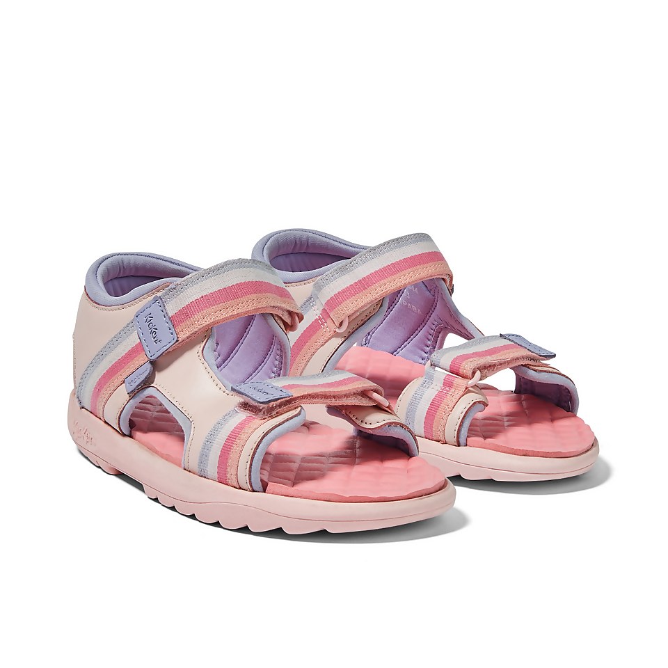 Junior Girls Kickster Leather Pink