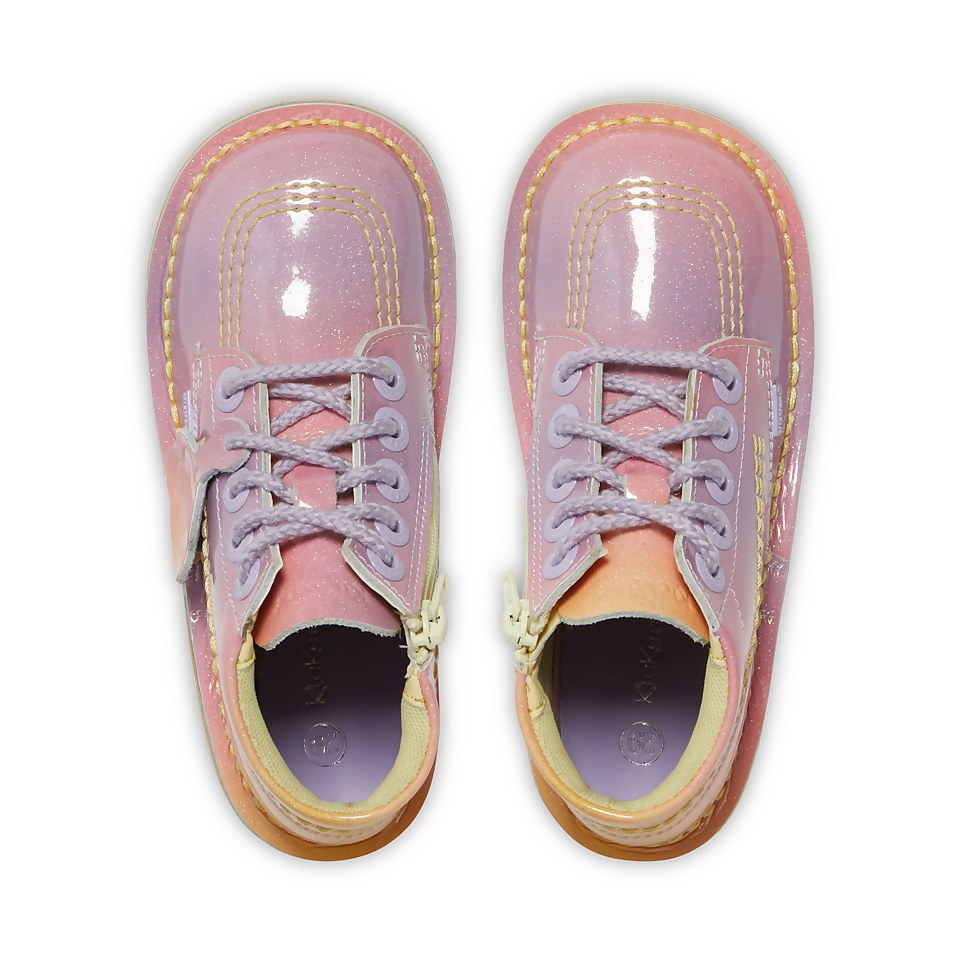 Infant Girls Kick Hi Sunrise Leather Pink