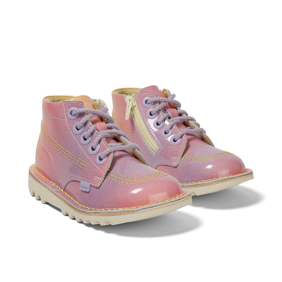 Infant Girls Kick Hi Sunrise Leather Pink