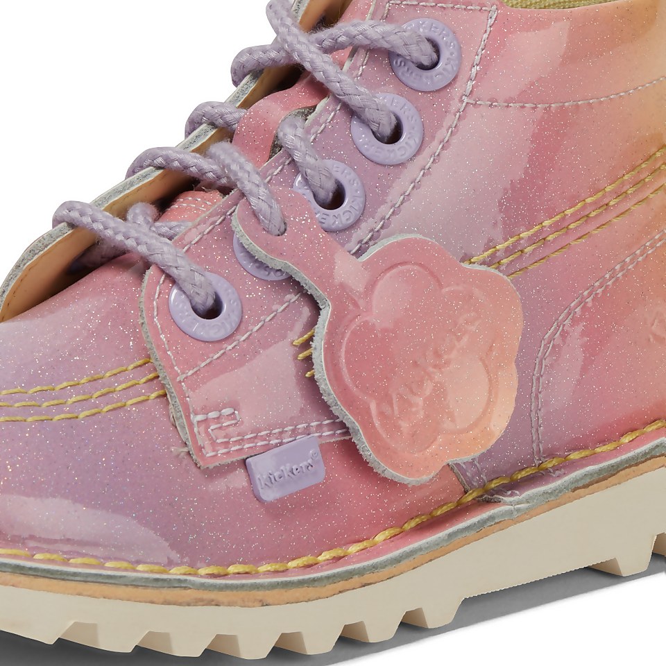 Infant Girls Kick Hi Sunrise Leather Pink