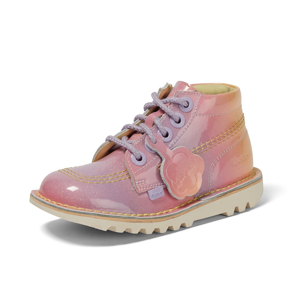 Infant Girls Kick Hi Sunrise Leather Pink