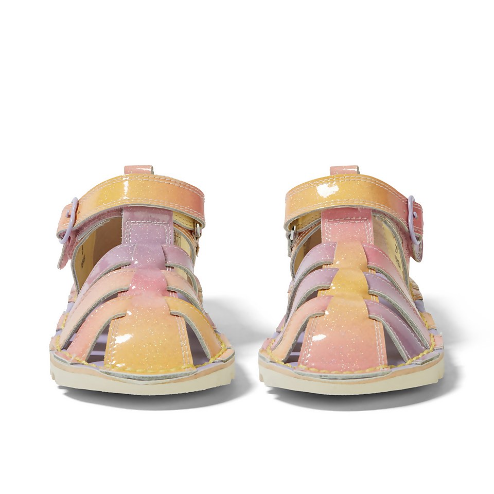 Infant Girls Kick Sandal Sunrise Patent Leather Pink