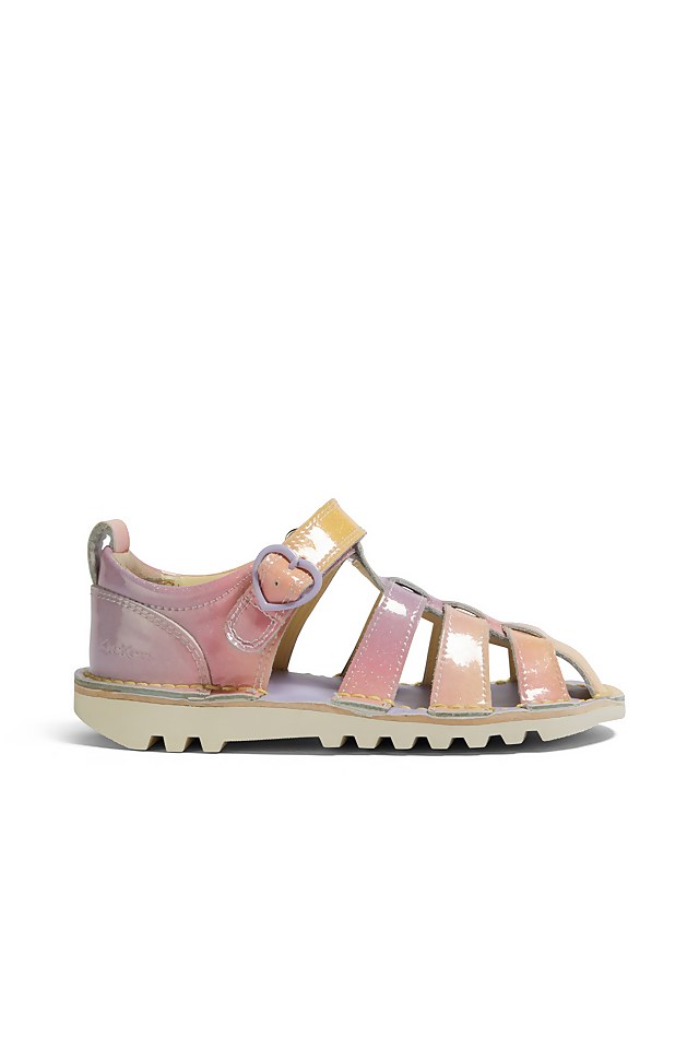 Infant Girls Kick Sandal Sunrise Patent Leather Pink