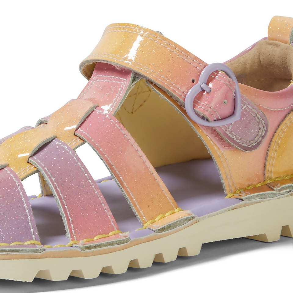 Infant Girls Kick Sandal Sunrise Patent Leather Pink