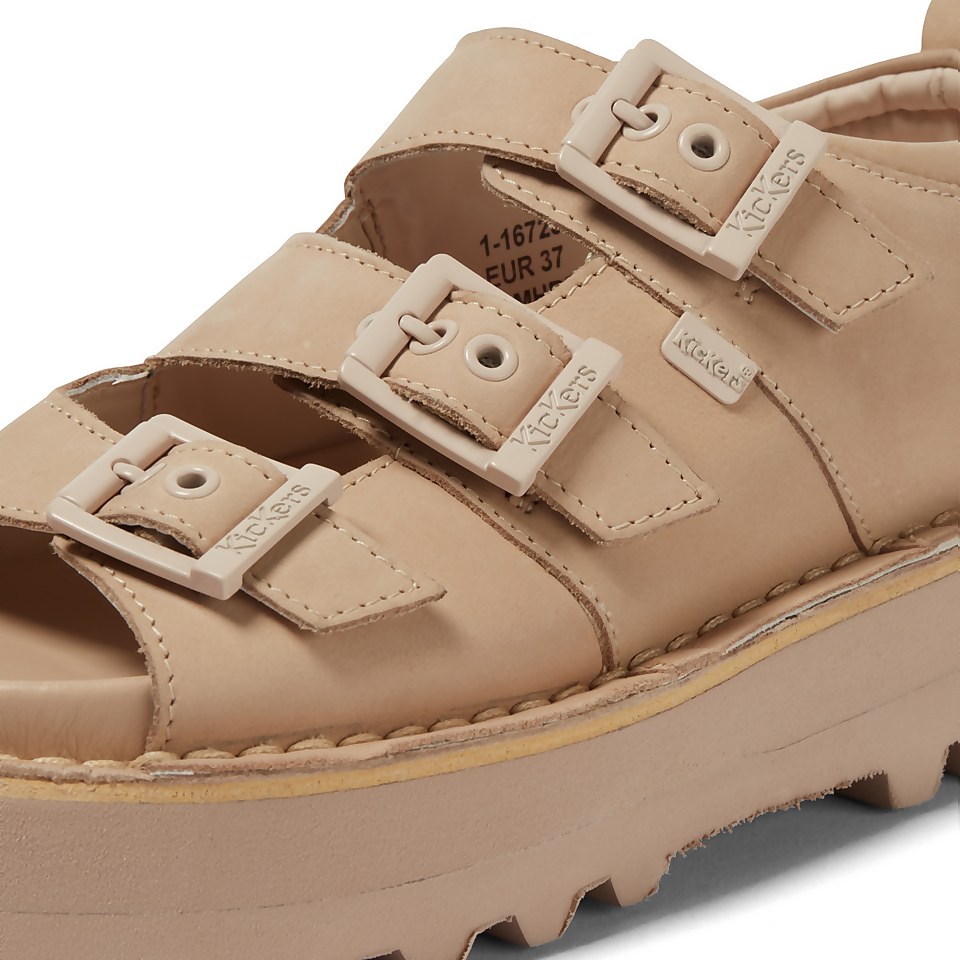 Adult Women's Knox Lo Buckle Leather Beige