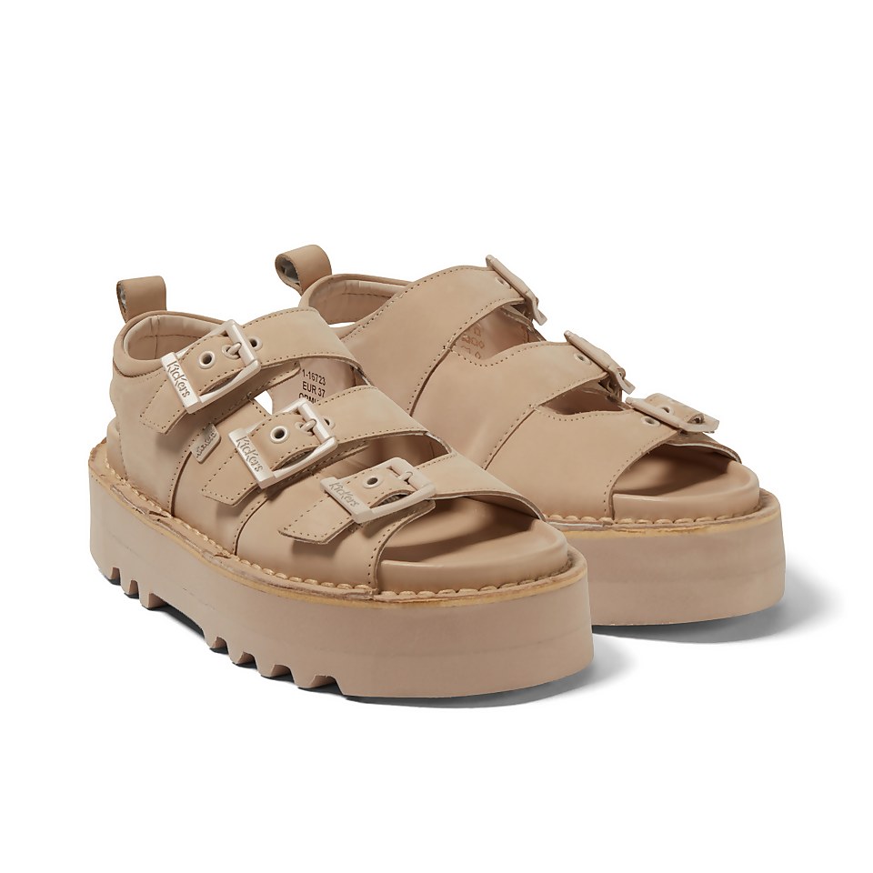 Adult Women's Knox Lo Buckle Leather Beige