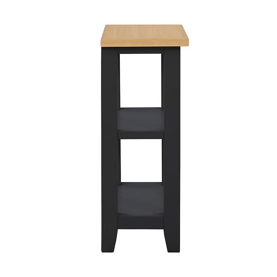 Ashstead Tall Side Table Charcoal Homebase