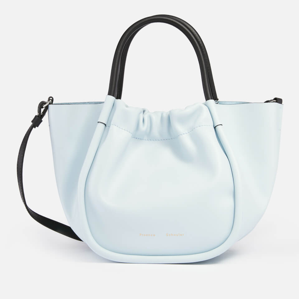 Proenza Schouler Women s Small Ruched Cross Body Tote Bag Pale Blue Coggles