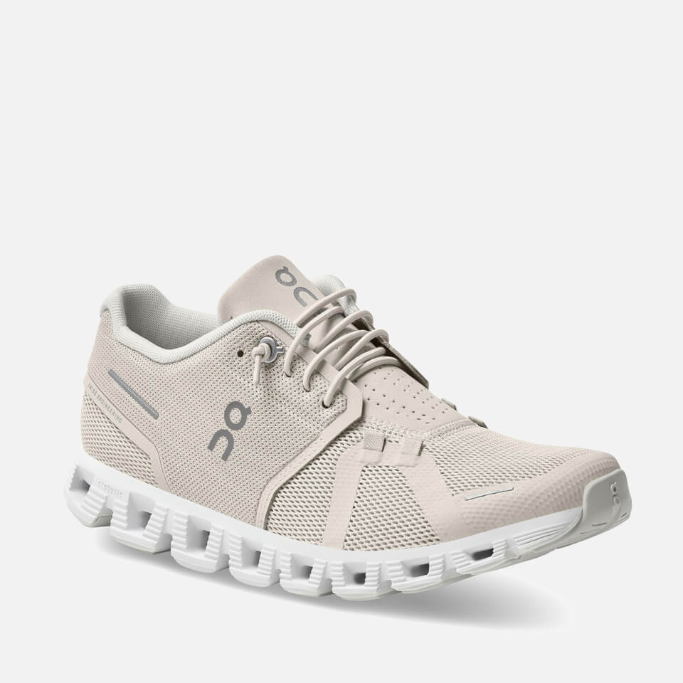 ON Women's Cloud 5 Running Trainers - Pearl/White