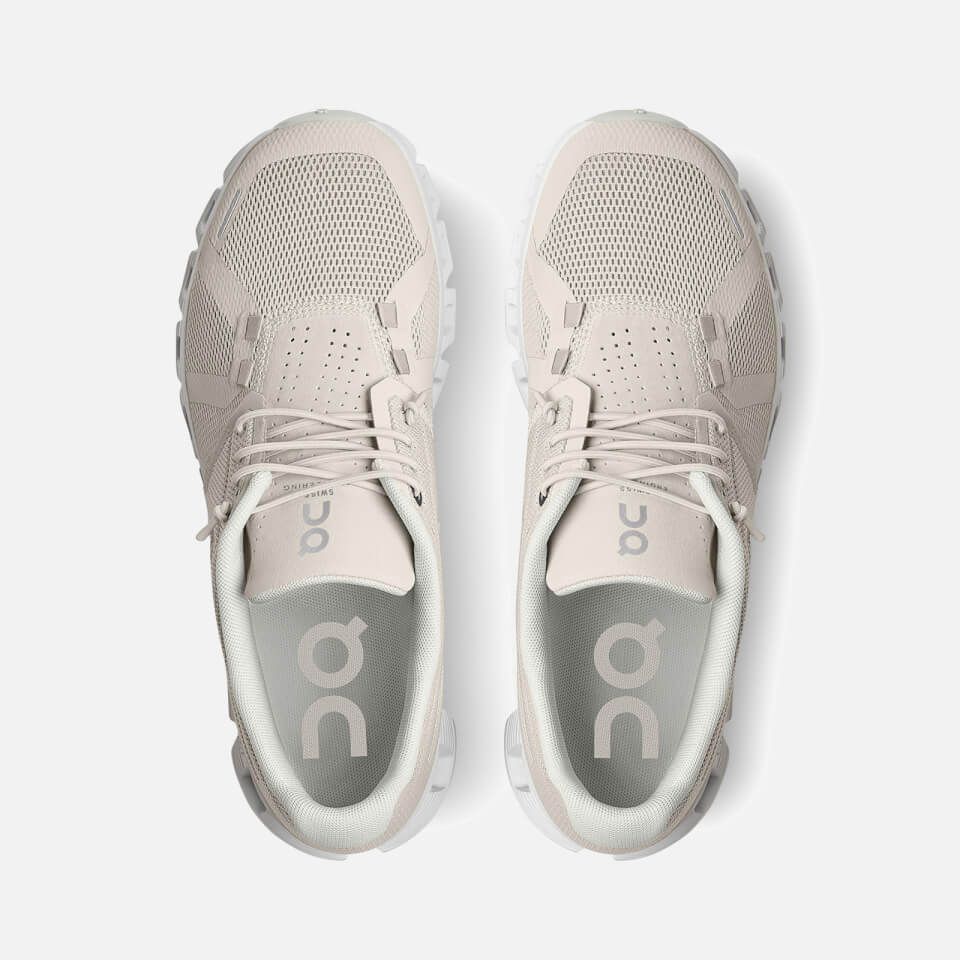 ON Women's Cloud 5 Running Trainers - Pearl/White