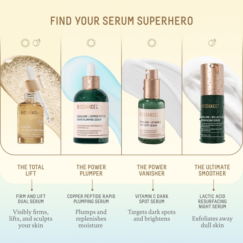 Squalane + Copper Peptide Rapid Plumping Serum | Biossance