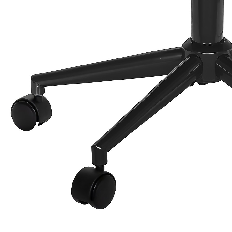 Bailey Boucle Office Chair White Homebase