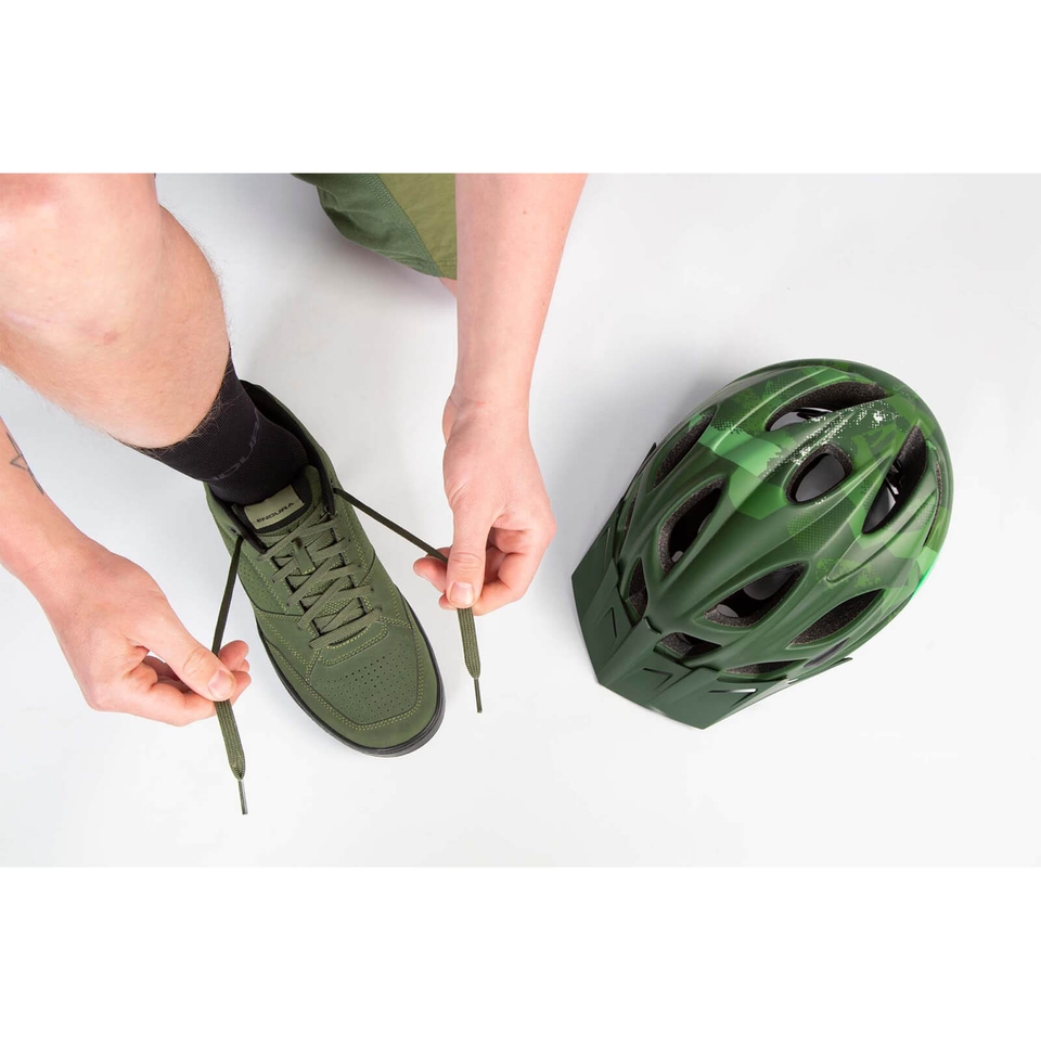 Hummvee Flat Pedal Schuh für Herren - Olivgrün