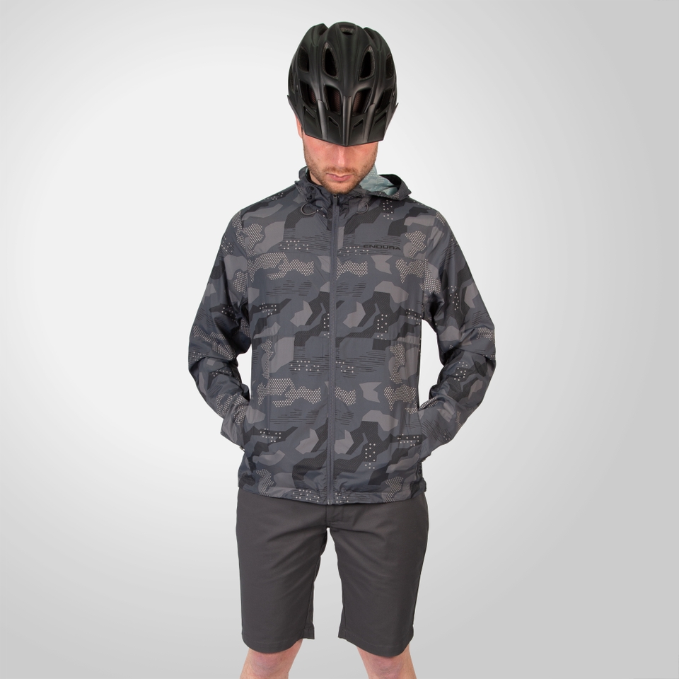 Hummvee Windproof Shell Jacket - Grey Camo