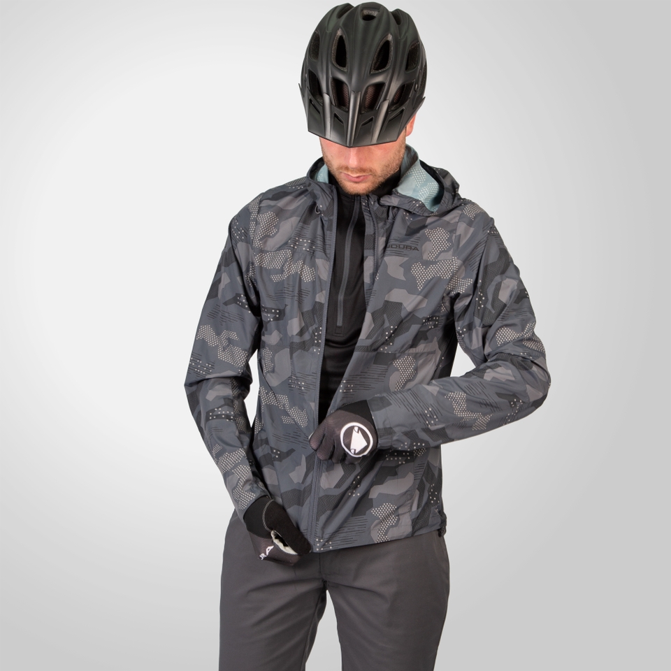 Hummvee Windproof Shell Jacket - Grey Camo