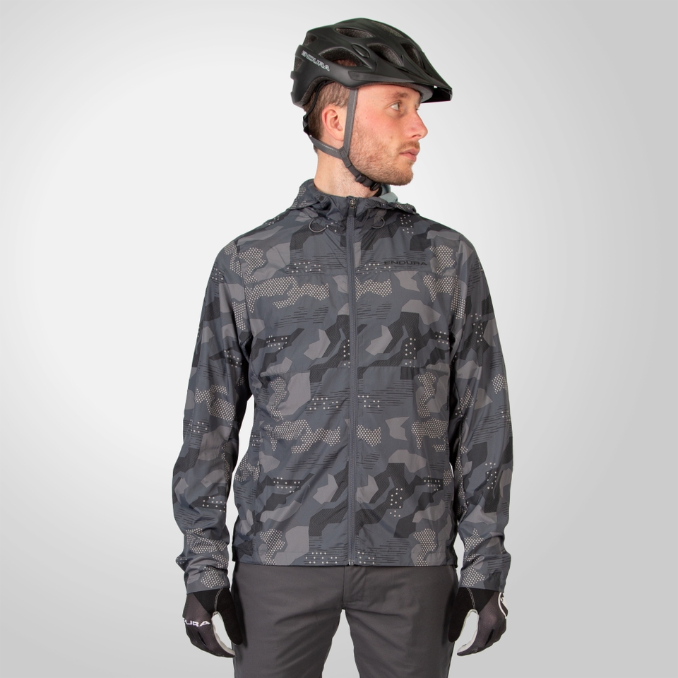 Hummvee Windproof Shell Jacket - Grey Camo