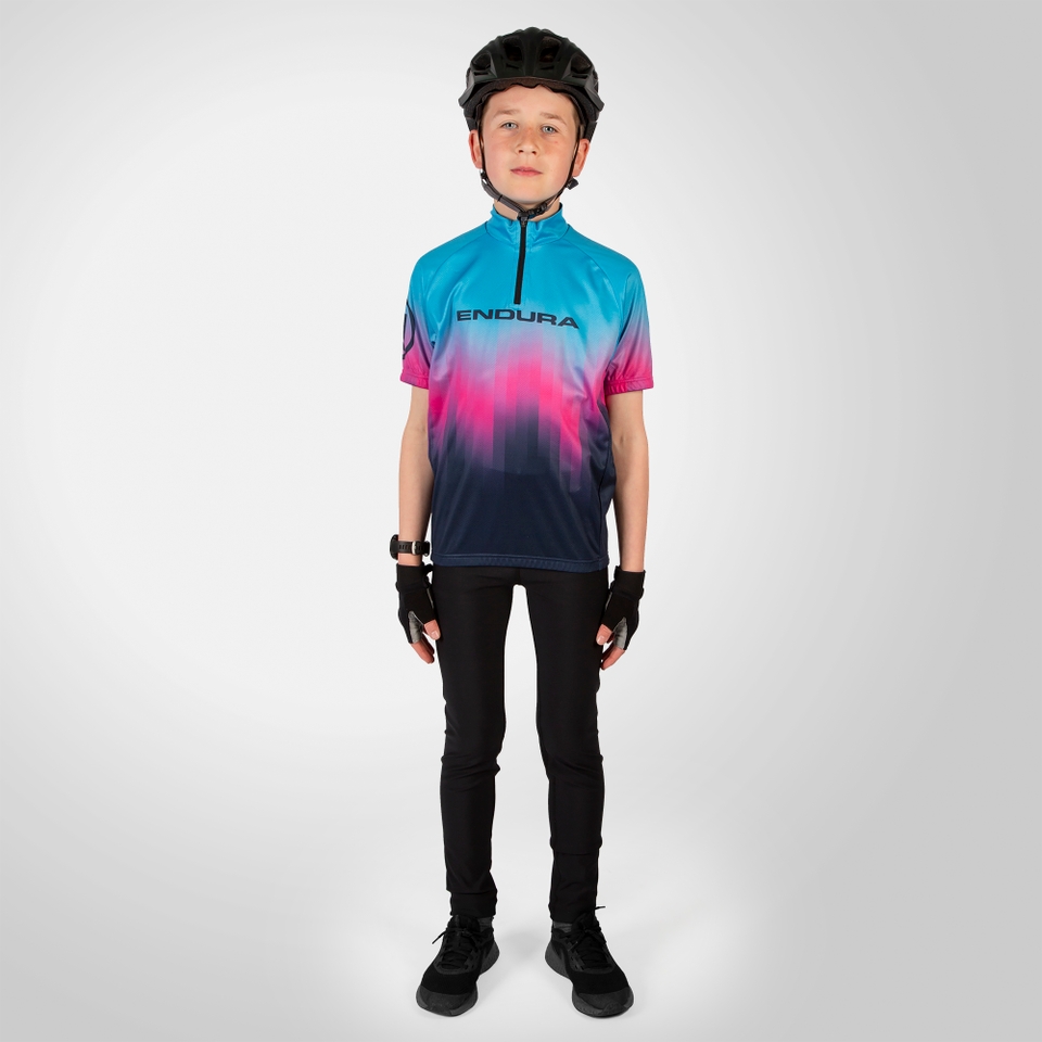 Kid's Xtract S/S Jersey - Electric Blue