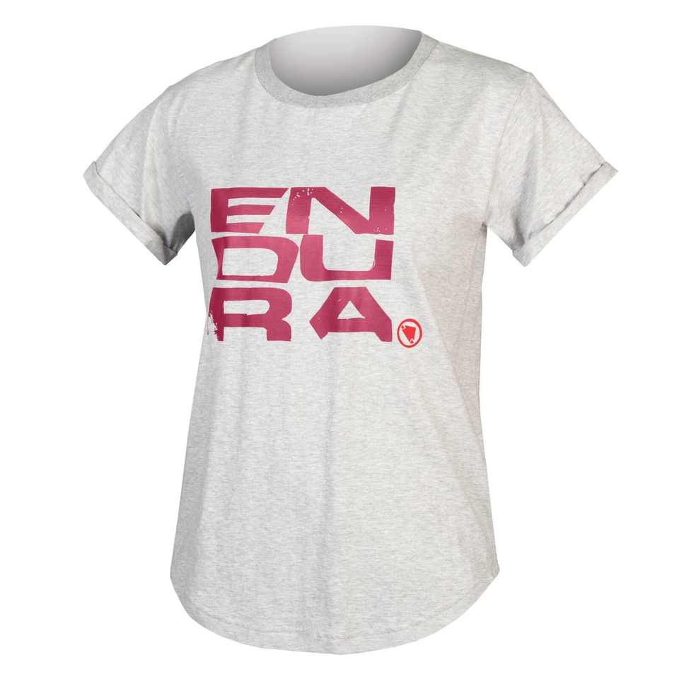 Women's One Clan Organic Tee Stacked - Grey