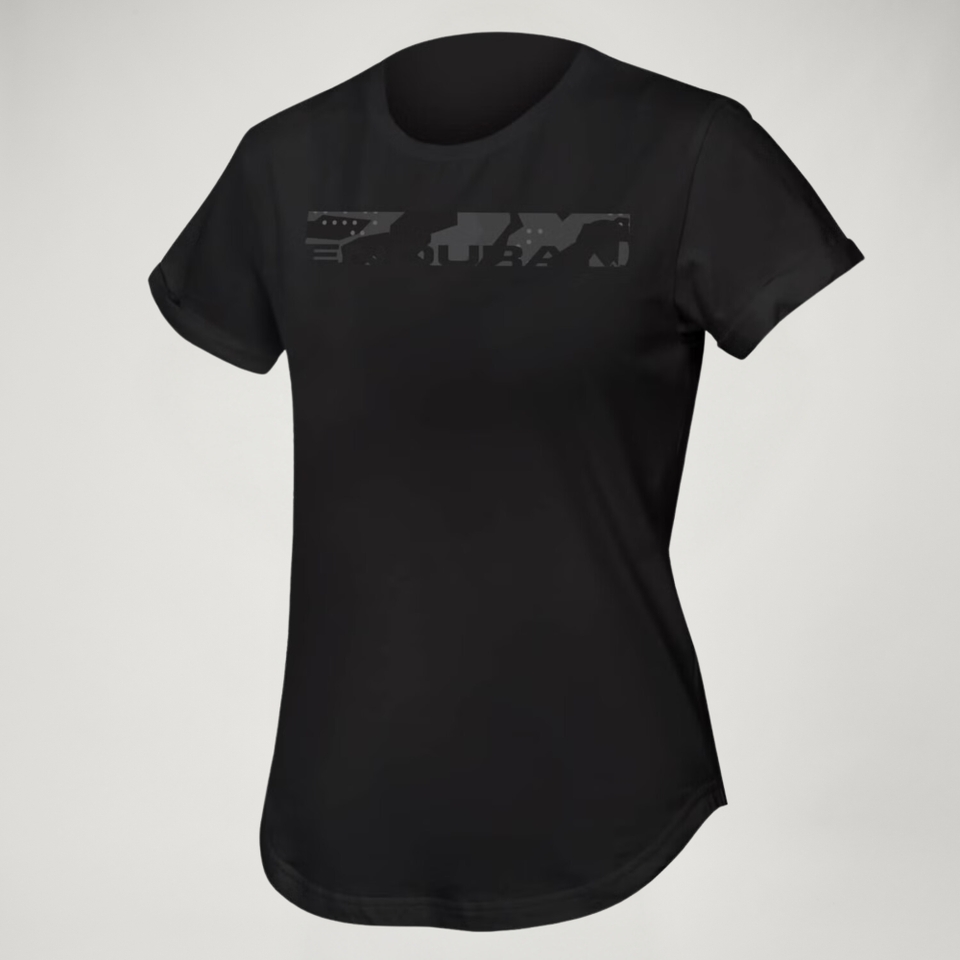 Women's One Clan Organic Tee Camo - Black