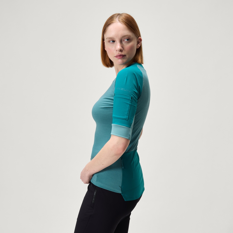 Women's GV500 Merino Blend S/S Jersey - Spruce Green