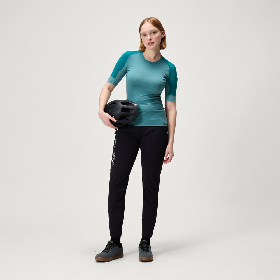 Women's GV500 Merino Blend S/S Jersey - Spruce Green