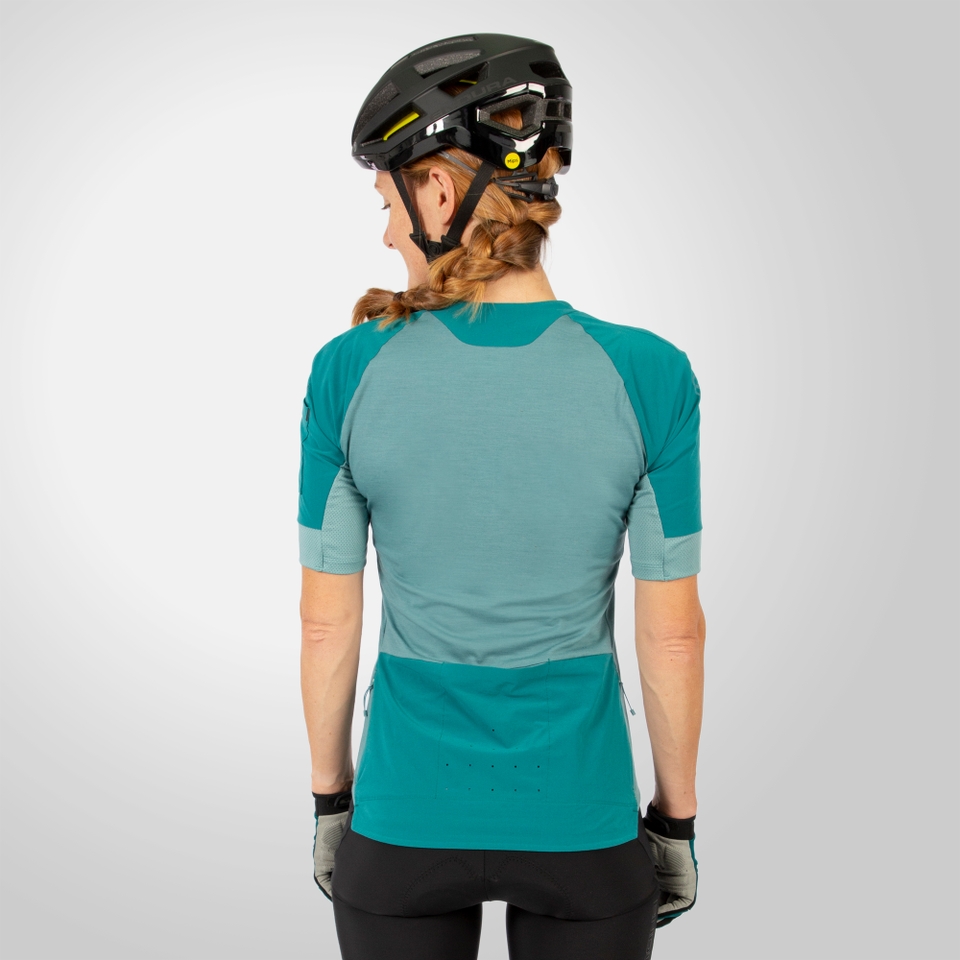 Women's GV500 Merino Blend S/S Jersey - Spruce Green