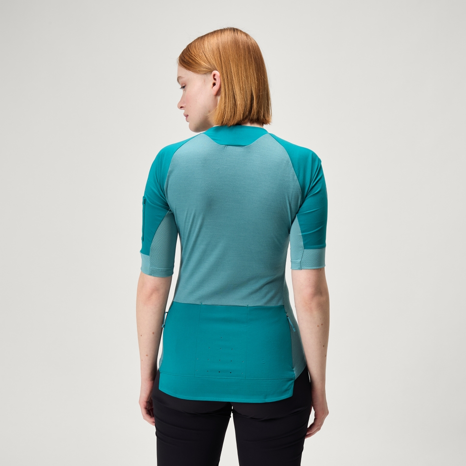 Women's GV500 Merino Blend S/S Jersey - Spruce Green