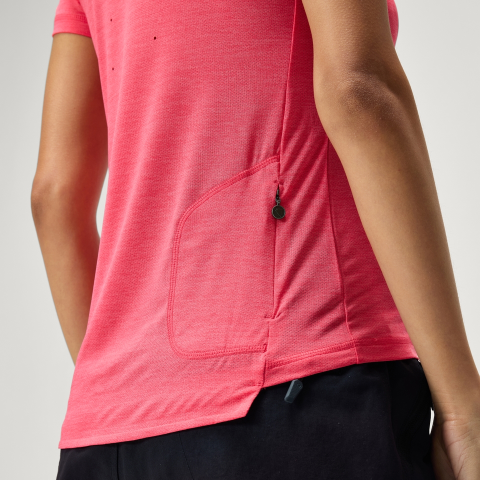 SingleTrack Trikot (kurzarm) für Damen - Punch Pink