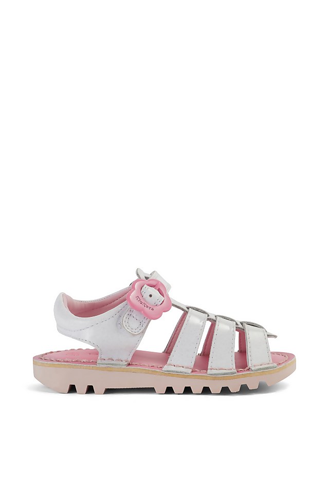 Infant Girls Kick Fleur Leather White