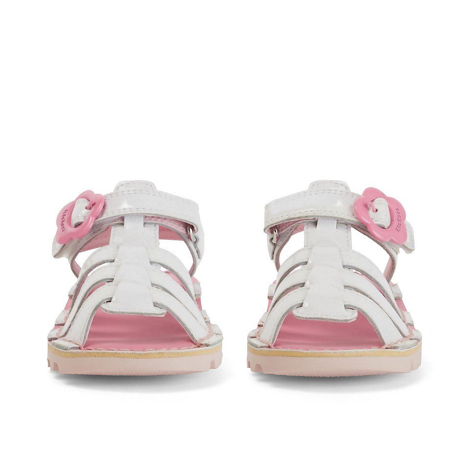 Infant Girls Kick Fleur Leather White