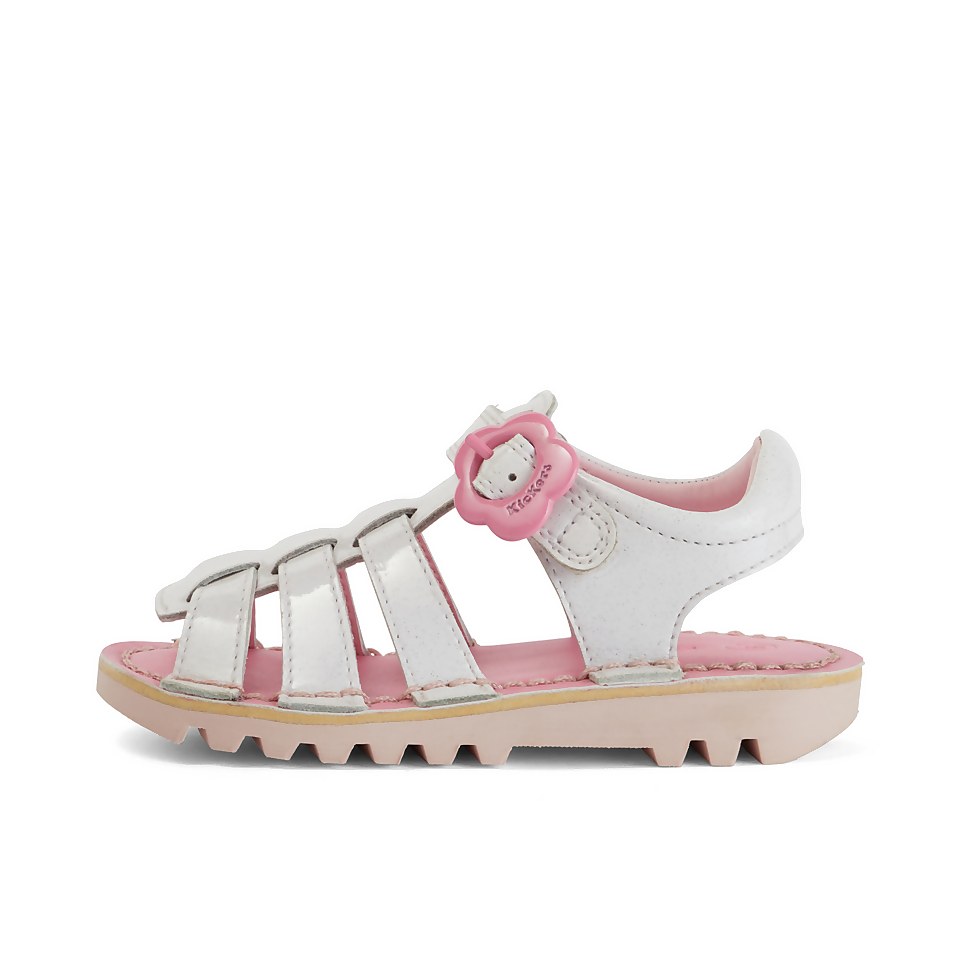 Infant Girls Kick Fleur Leather White