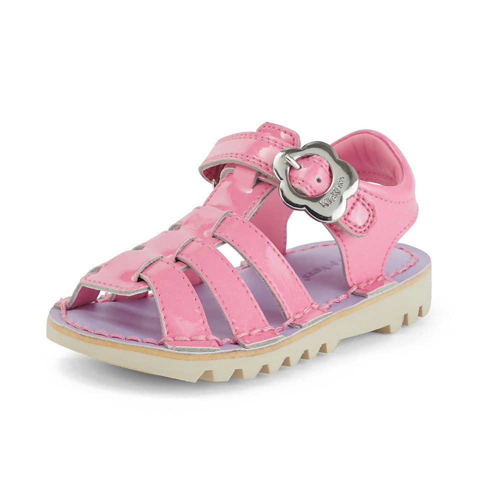 Infant Girls Kick Fleur Leather Pink
