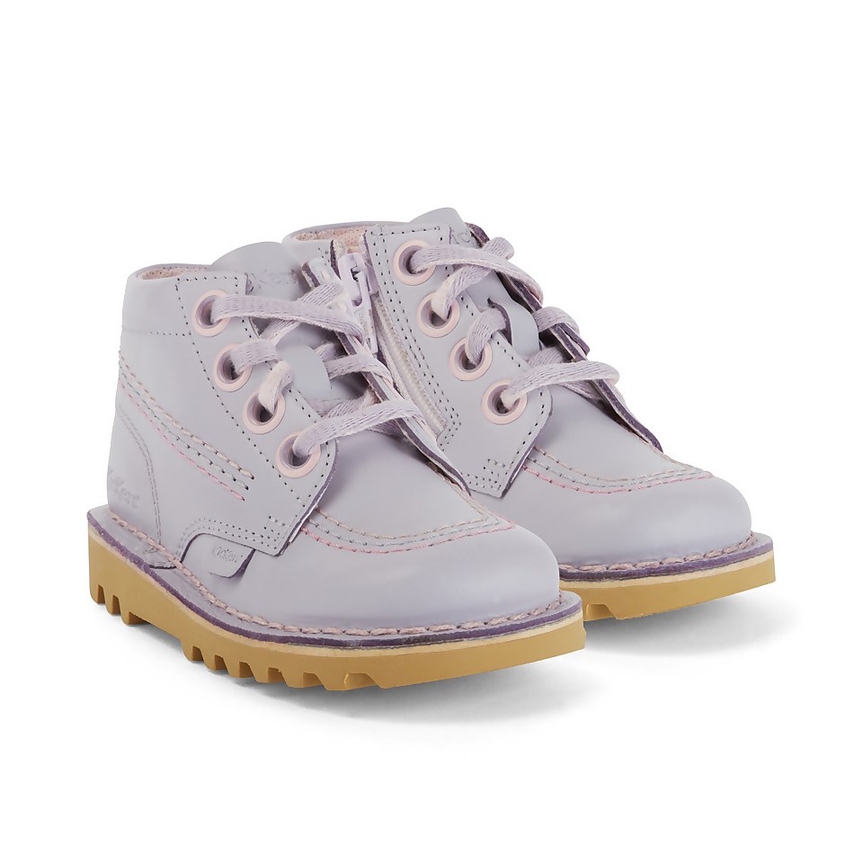 Infant Girls Kick Hi Leather Lilac