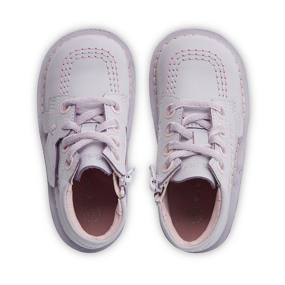 Infant Girls Kick Hi Leather Lilac