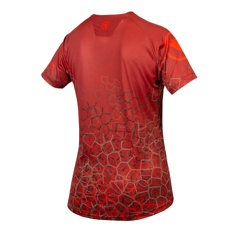 Women's SingleTrack Print Tee LTD - Cayenne