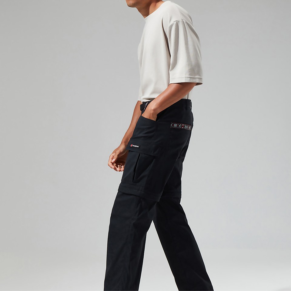 Unisex Dolpa Zip Off Cargo Pant - Black