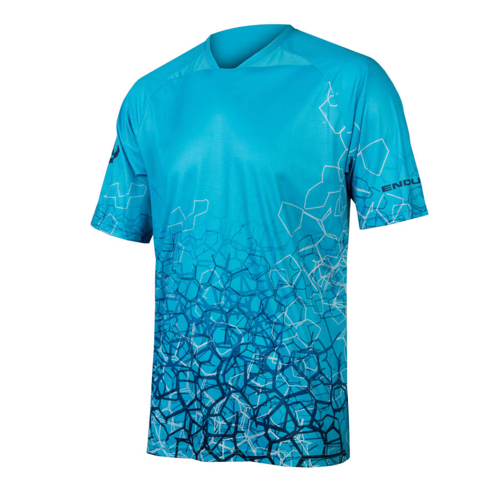 SingleTrack Print Tee LTD - Electric Blue