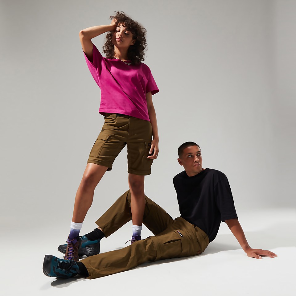 Unisex Dolpa Zip Off Cargo Pant - Dark Green