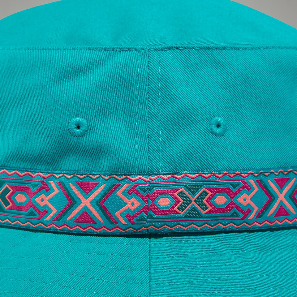 Women's Aztec Bucket Hat - Dark Turquoise