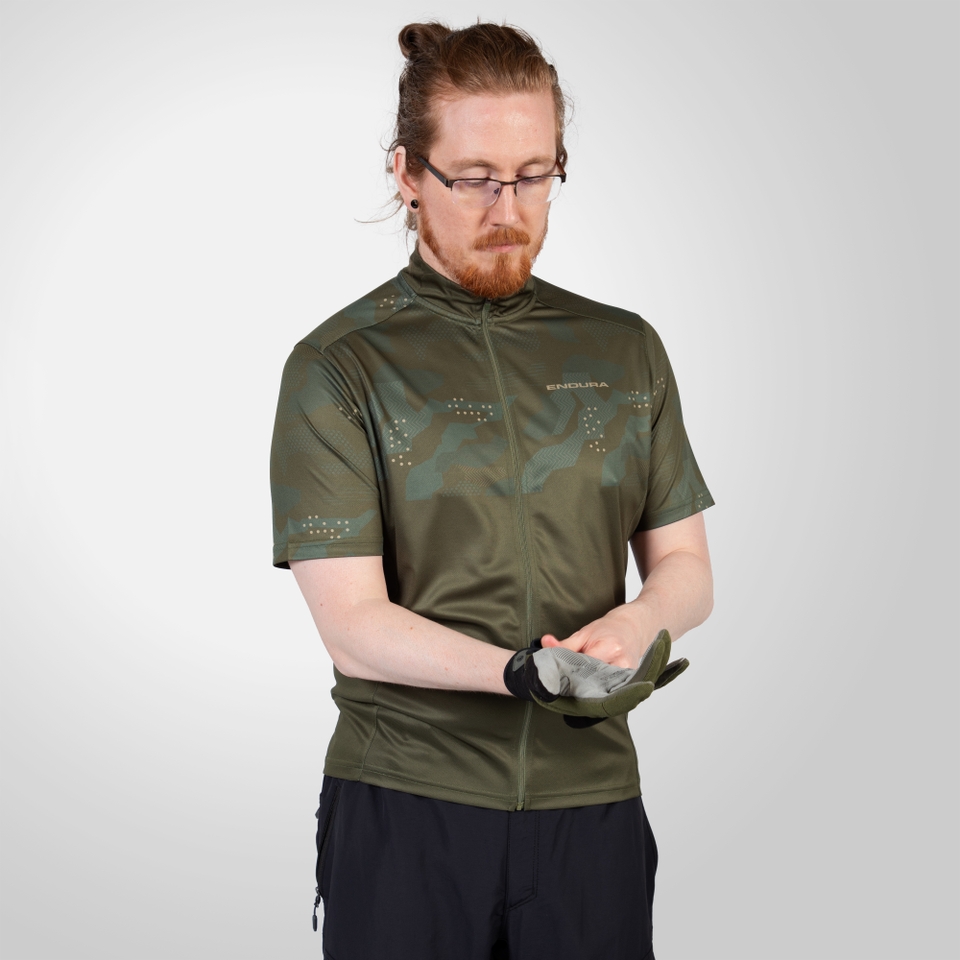 Men's Hummvee Ray S/S Jersey - Olive Green