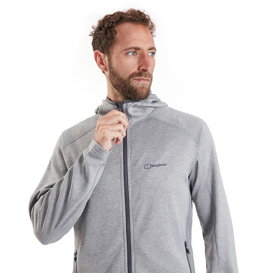 Men's Spitzer Hooded Interactive Fleece - Grey