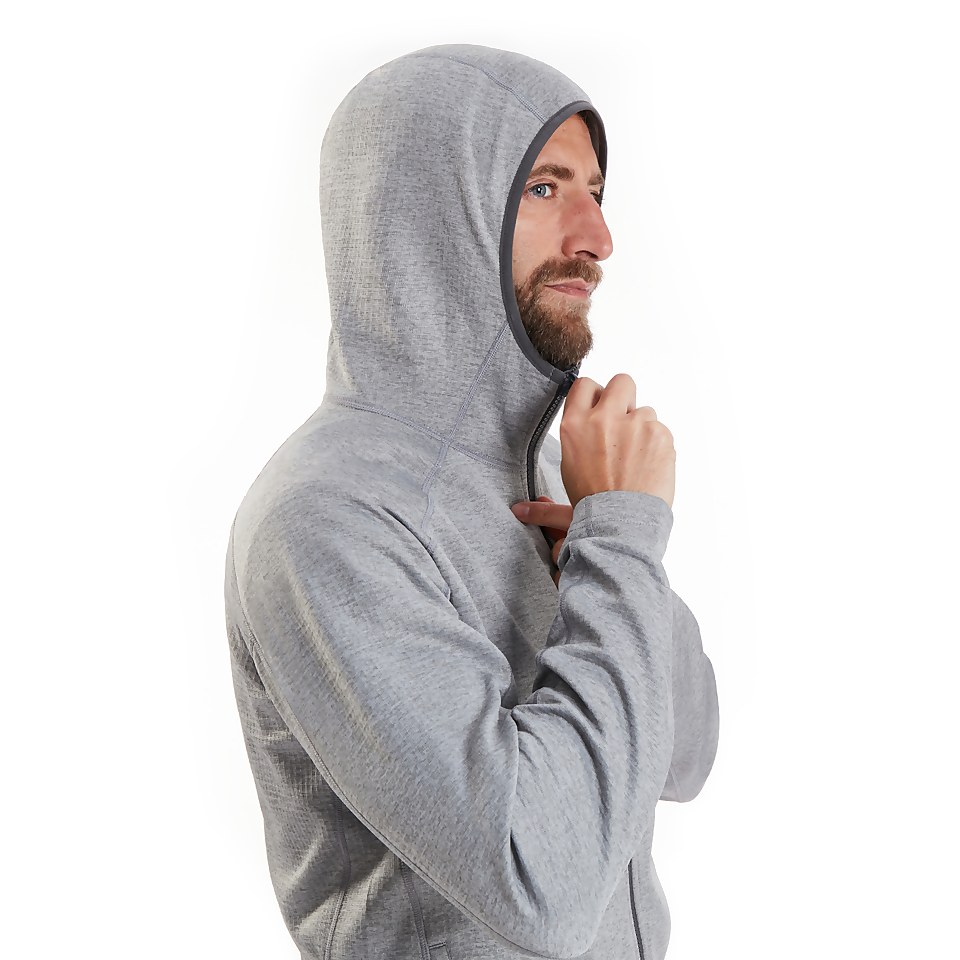 Men's Spitzer Hooded Interactive Fleece - Grey