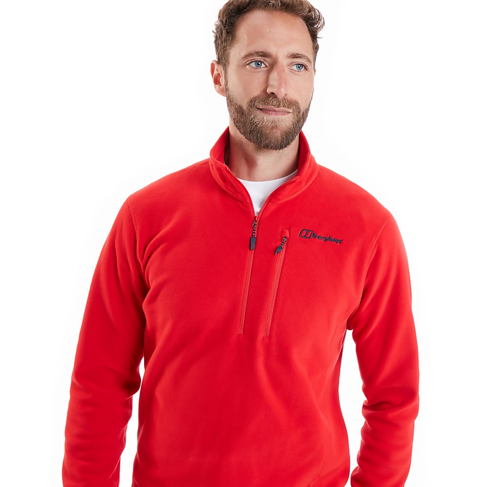 Men's Prism Micro Polertec Half Zip fleece - Red