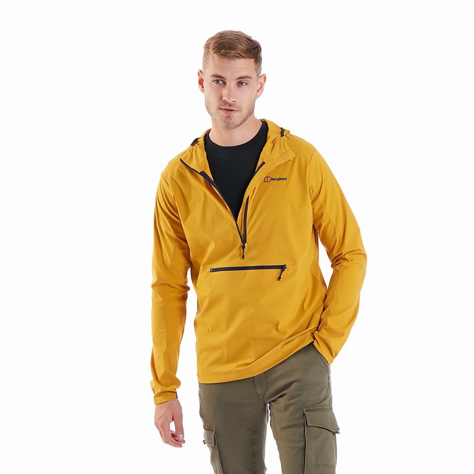 Men's Theran Softshell Hooded Half Zip Jacket - Yellow