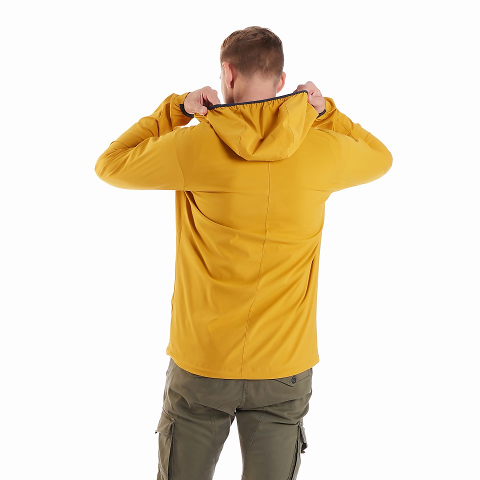 Men's Theran Softshell Hooded Half Zip Jacket - Yellow