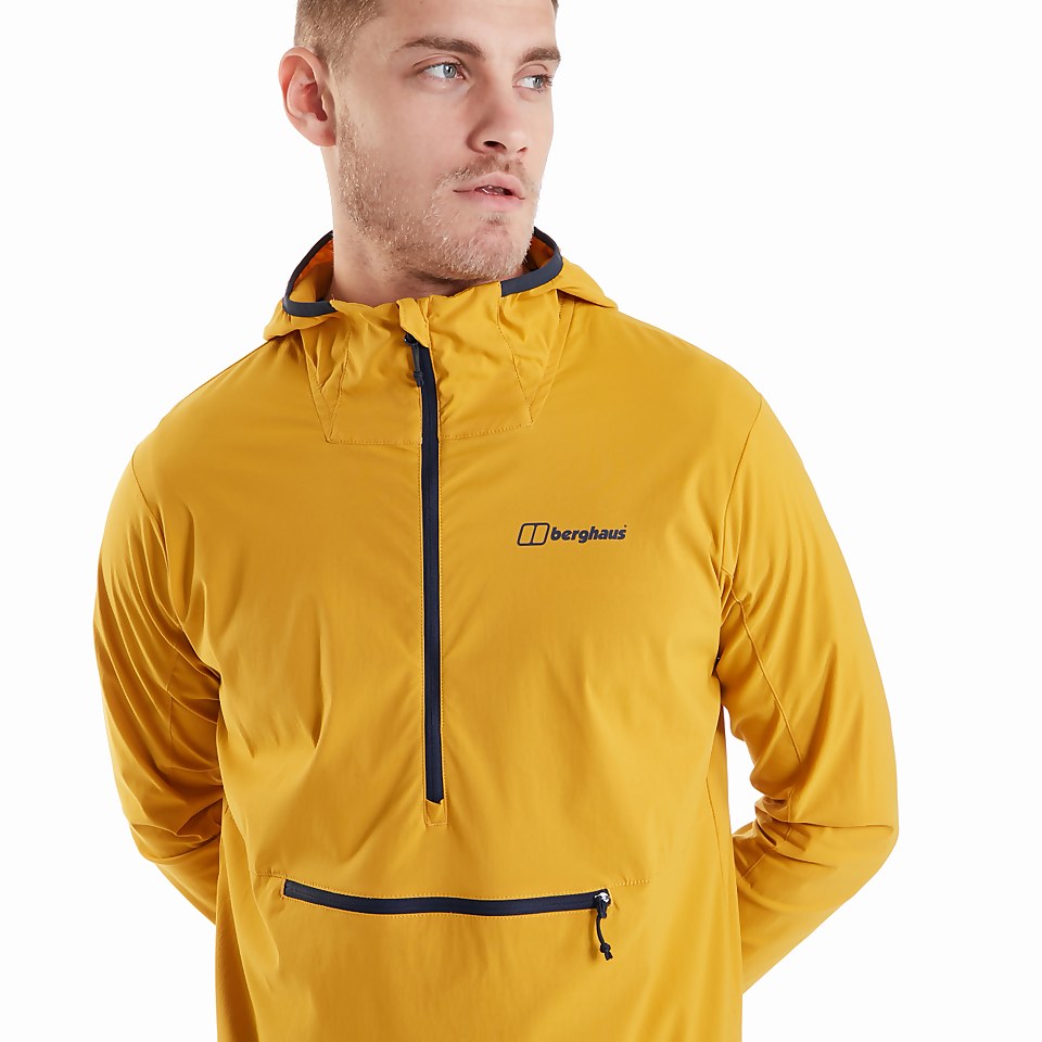 Men's Theran Softshell Hooded Half Zip Jacket - Yellow