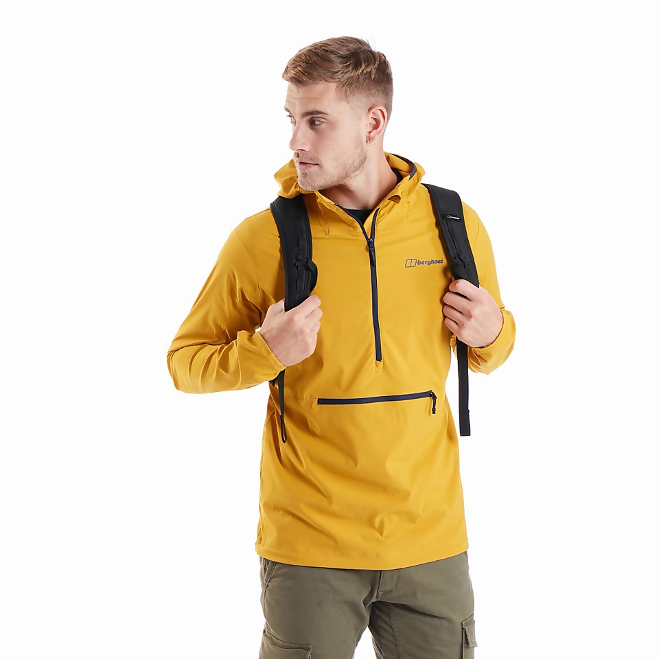 Men's Theran Softshell Hooded Half Zip Jacket - Yellow