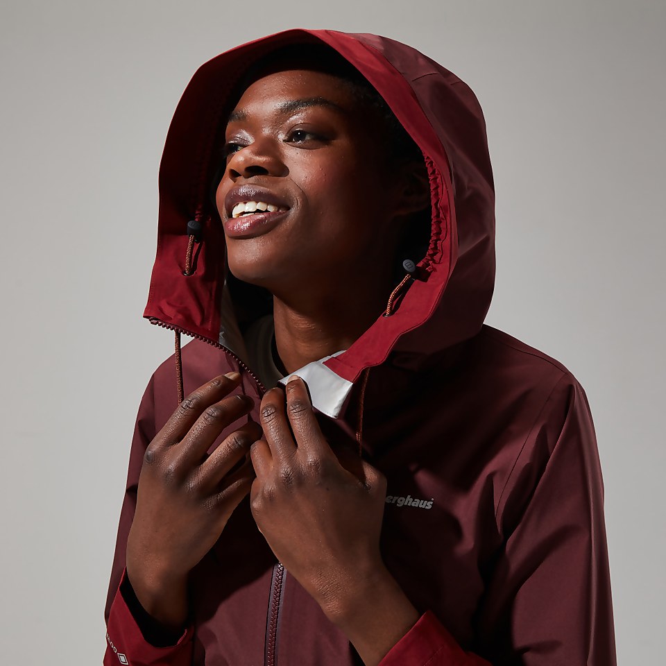 Women's Rothley Jacket - Dark Red/Dark Brown