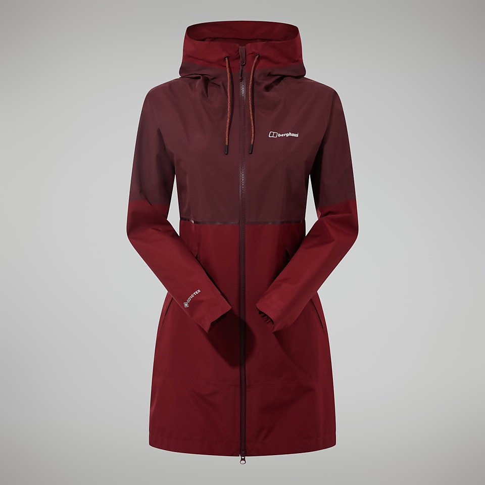 Women's Rothley Jacket - Dark Red/Dark Brown