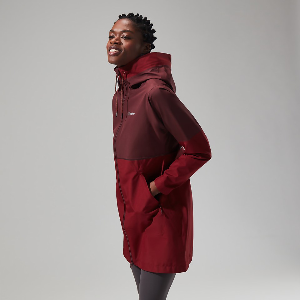 Women's Rothley Jacket - Dark Red/Dark Brown